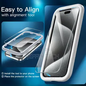 Jetech Screen Protector for iPhone 15 Pro Tempered Glass