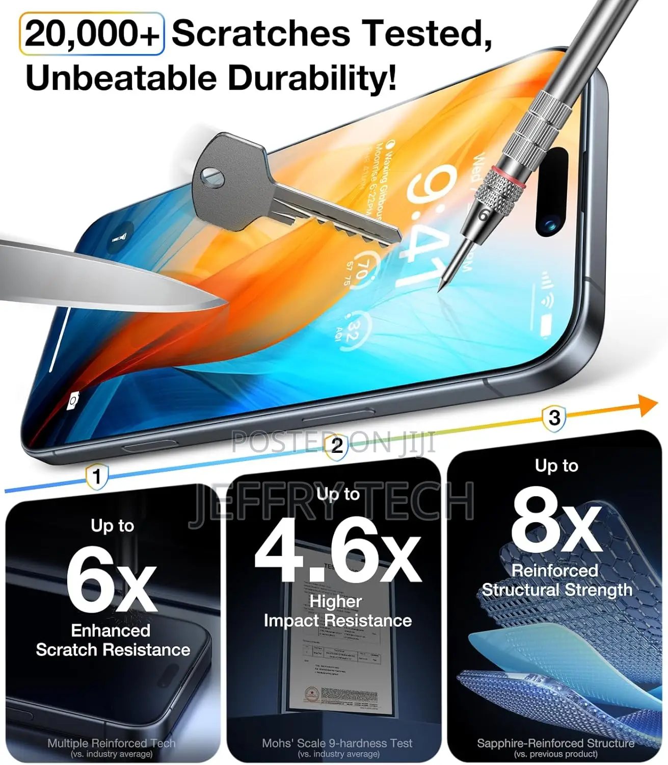 Ultraglass Unbreak Top 9h+ Glass for iPhone 16 Pro Max