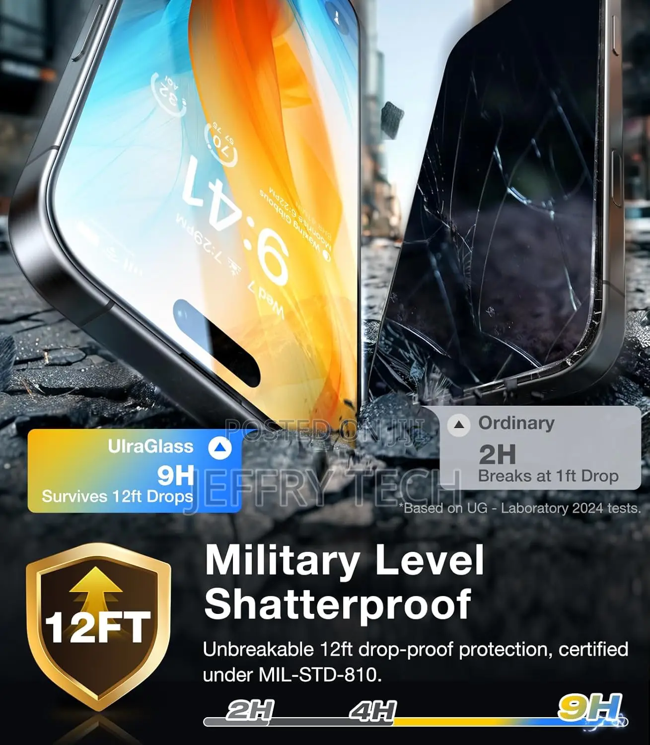 Ultraglass Unbreak Top 9h+ Glass for iPhone 16 Pro Max