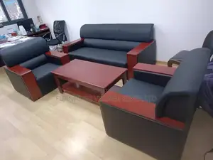 Office Sofa: 5-Seater Executive Meeting Guests Sofa Set