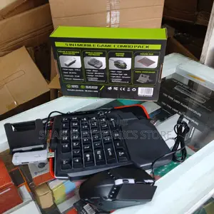 Keyboard Mouse With Side Button Mobile Holder, Adapter