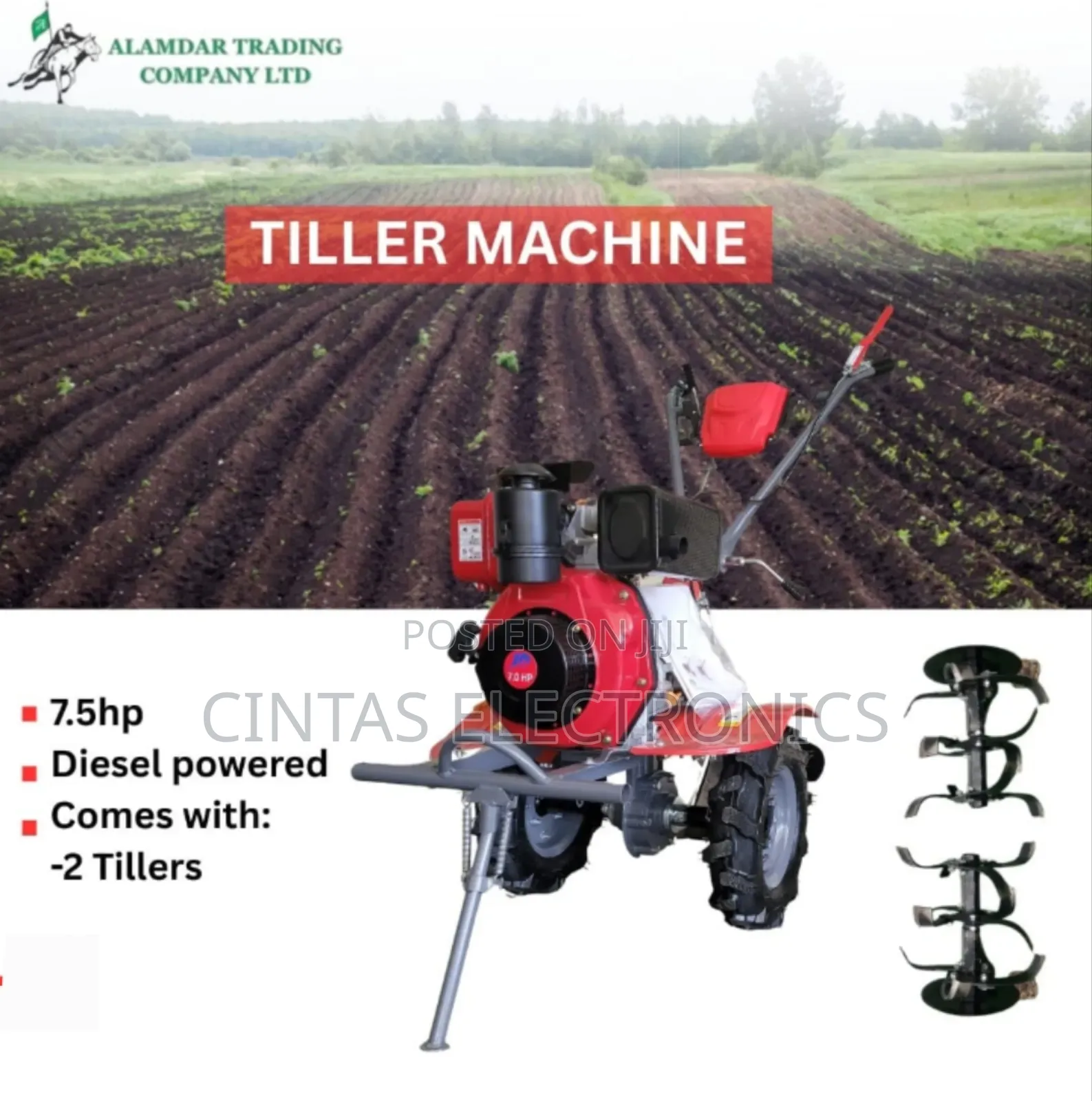 7.5hp Tiller Machine