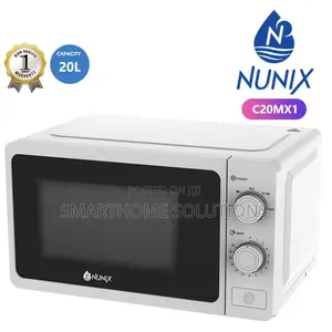 Nunix 20l White Manual Microwave
