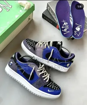 Blue *Jordan-1 Voodoo* Sneakers