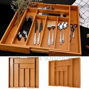 Big Bamboo Expandable Cutlery Drawer