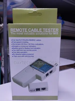 Remote Rj11 Rj45 Usb BNC Lan Cat5 Cat6 Cable Tester Meter
