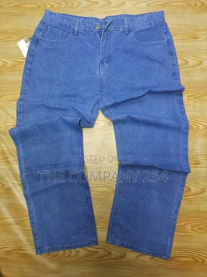 Quality Cotton Designer Plain Baggy Jeans Trousers Pants
