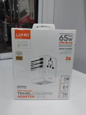 Ldnio Z6 Universal Gan Outlets Power Strip Travel Adapter