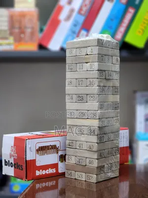 Tumbling Jenga Blocks Wooden Solid Jenga