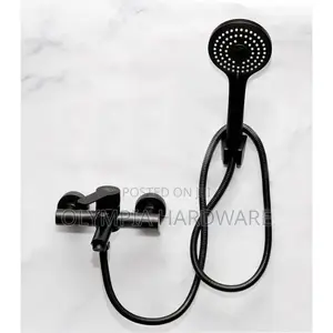 Bath Mixer Black + Telephone Shower