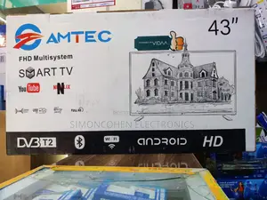 Amtec 43" Smart Frameless With Bluetooth