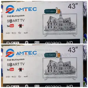 Amtec 43" Smart Frameless With Bluetooth