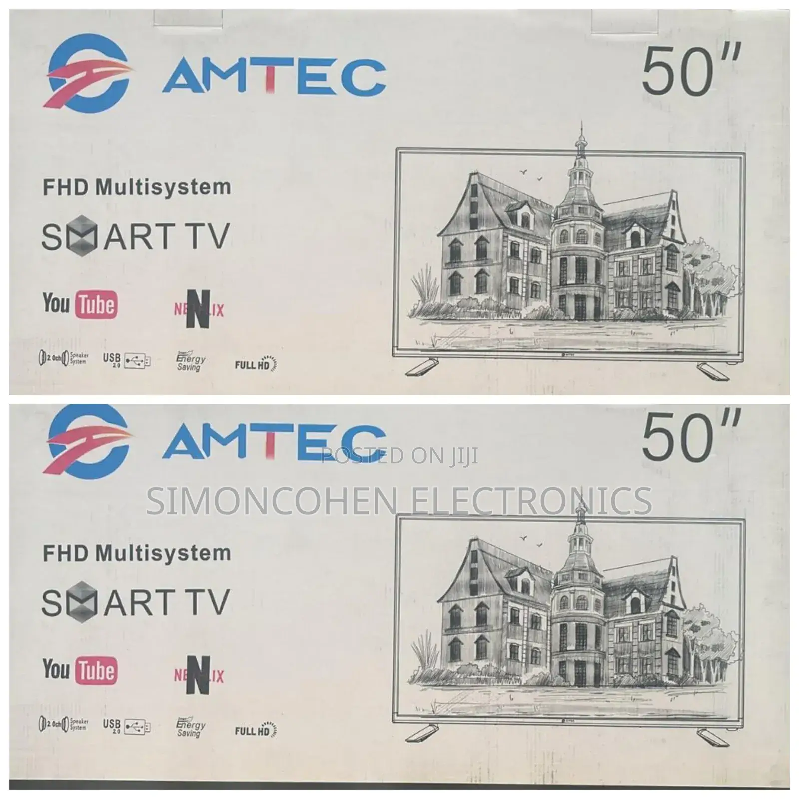 Amtec 50" Smart Android Bluetooth