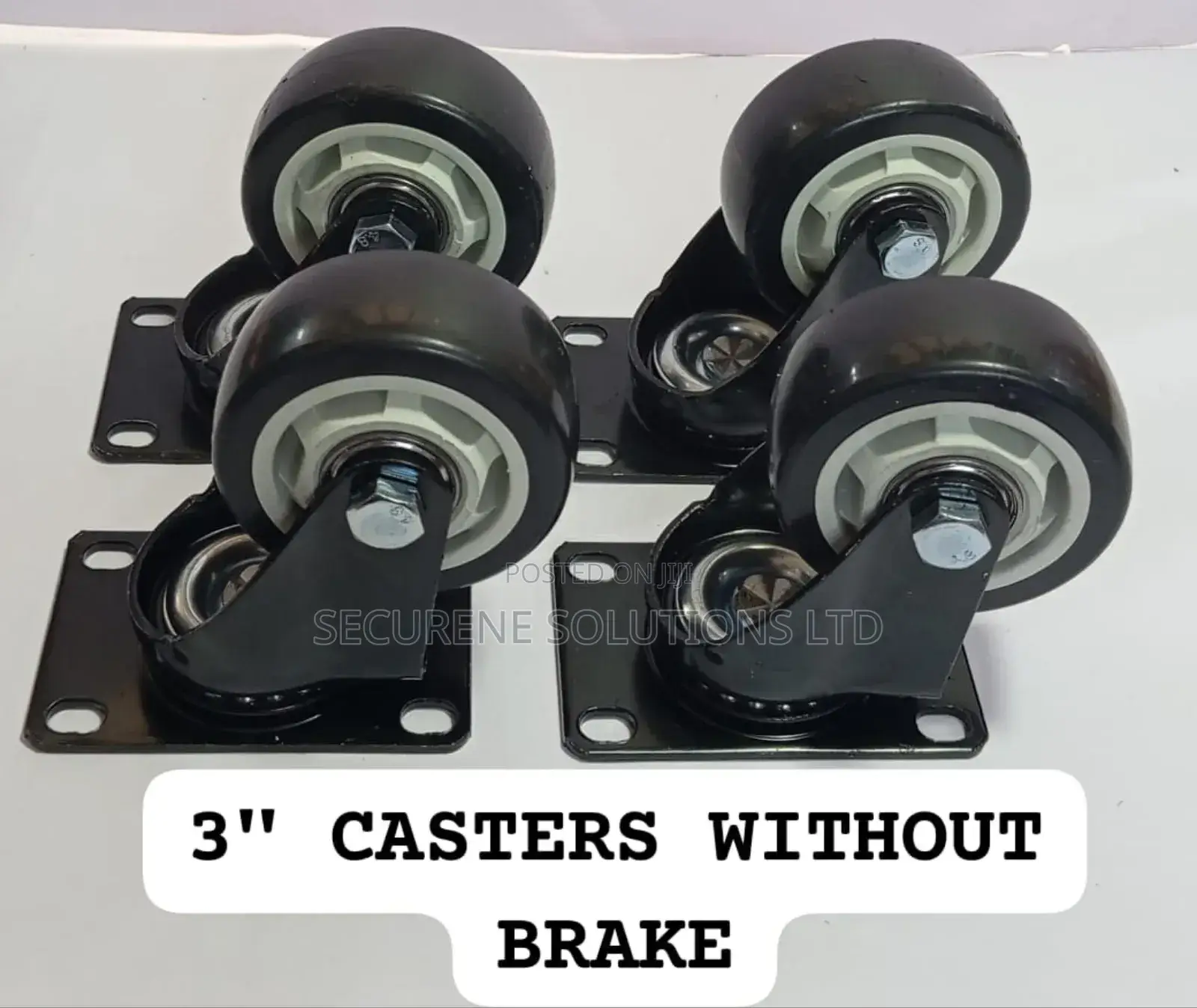 3-Inch Caster Wheels Without Brake