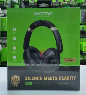 Oraimo Boompop Pro Anc Over-Ear Headphones
/ 8hrs