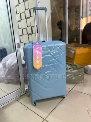 Sky Blue 69cm Height Rubber Suitcase at 3500
