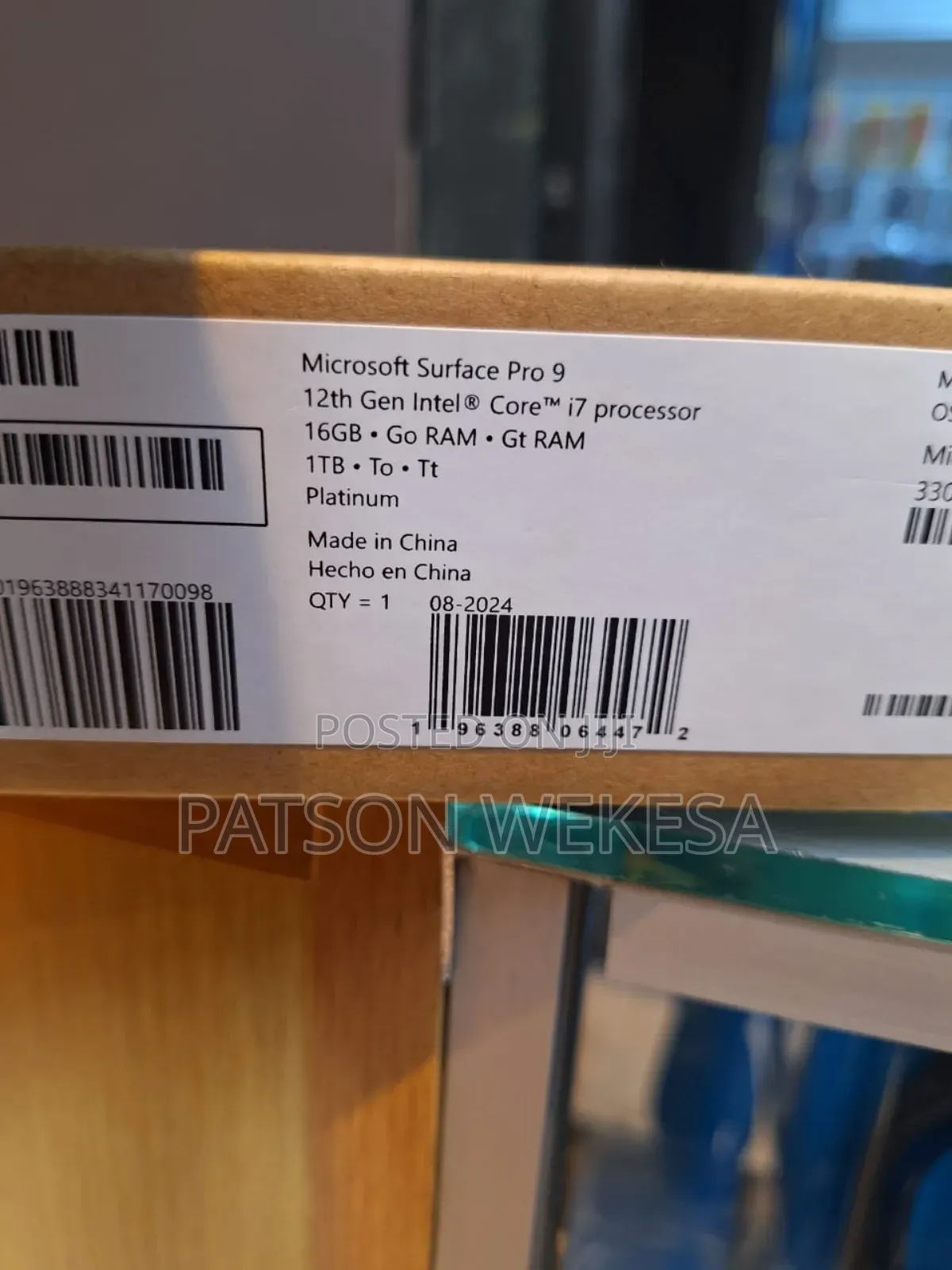 New Laptop Microsoft Surface Pro 9 16GB Intel Core I7 SSD 1T