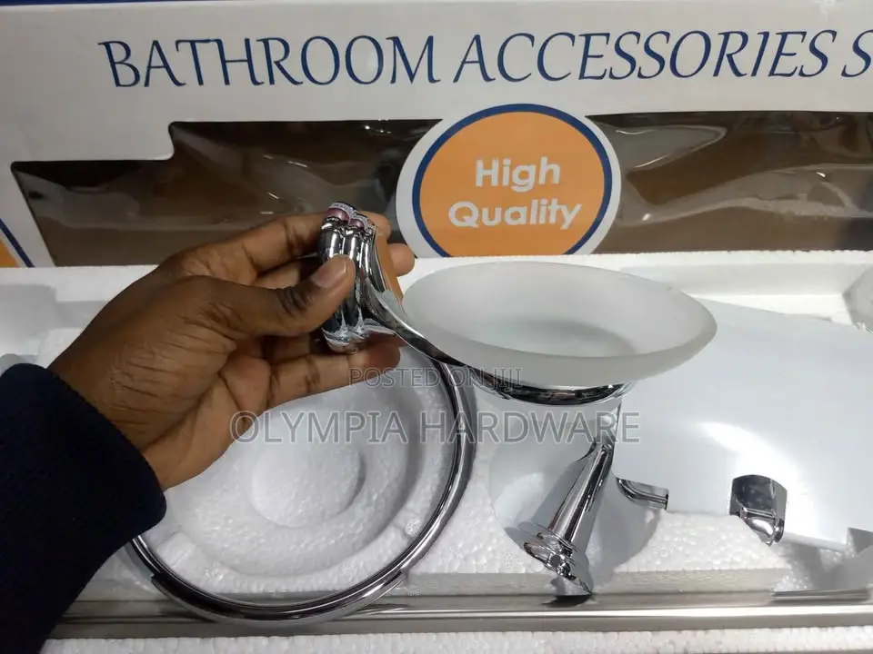 Bathrrom Acccessories Set Silver