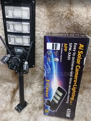 2in1 450watts Solar Street + 4g Camera With Motion Tracking