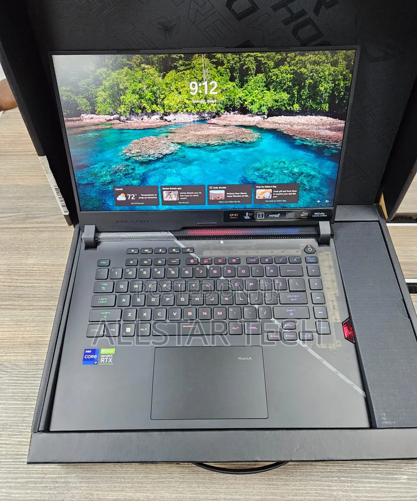 Laptop Asus 32GB Intel Core I9 SSD 1T