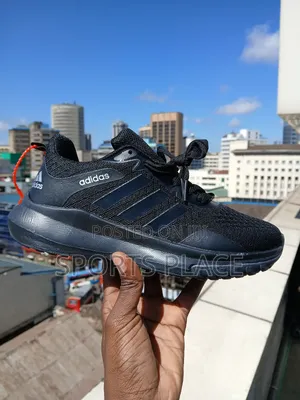 All Black Adidas Gym Trainers