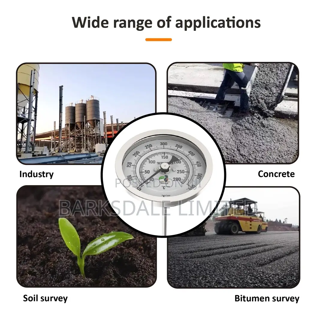 Asphalt Concrete Thermometer Bitumen Route Table Soil Probe