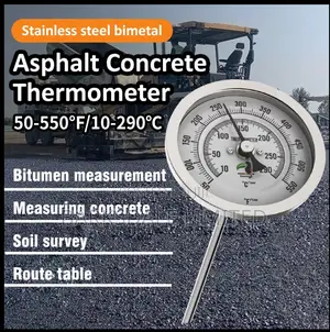 Asphalt Concrete Thermometer Bitumen Route Table Soil Probe