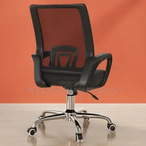 Office Chair: Clerical Seat -Upholstered With Swivel Wheels
