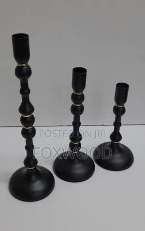 Classic 3 in 1 Metallic Candle Holder Available