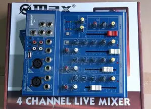4 Channel Max Studio Recording Live Mixer