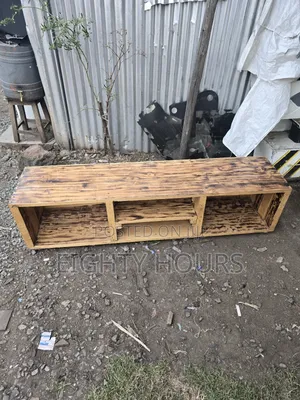 Shou Sugi Ban Wooden Tv Stand