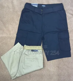 Quality Cargo Khaki Casual Plain Cargo Shorts