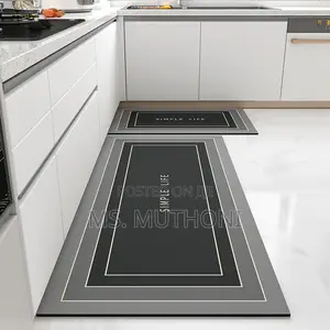 2pcs Diatomite Rubber Kitchen Mats*