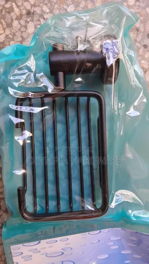 Grilled Black Soap Dish Holder