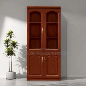 Cabinets: 2-Door Wooden Frame Cabinet With Glass Display