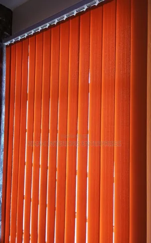 Orange Vertical Office Blinds
