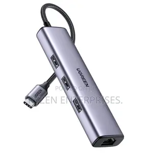 Ugreen Usb-c To Rj45 Gigabit + Usb-a 3.0 (3 Ports) Adapter