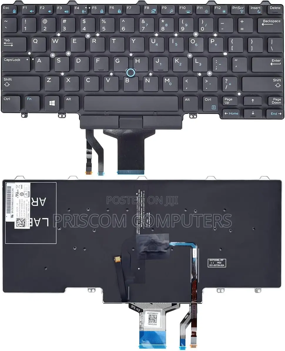 Backlit Keyboard For Dell Latitude 3340, E7470, E5450, E5470