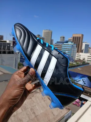 Adidas Lightweight Black and Blue Football Boots