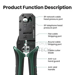 Ugreen Rj45 Ethernet Network Cable Crimping Tool Crimper