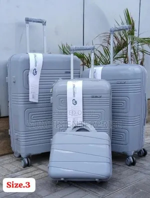 Grey Navy Blue Sets for 4 in 1 Rubber Suitcase Sets Size 3