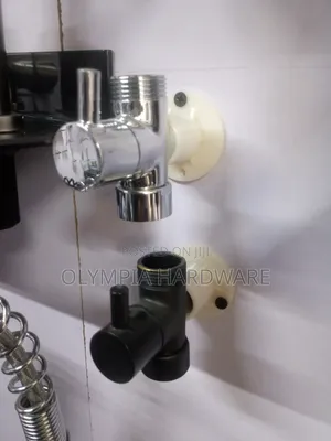 Shower Divider (Black and Silver