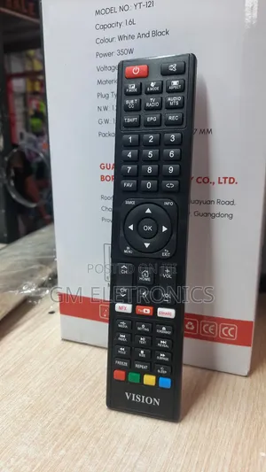 Vision Plus 50′′ Smart Tv Remote Control + Batteries.