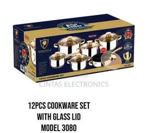 12pcs Cookware Set With Glass Lid