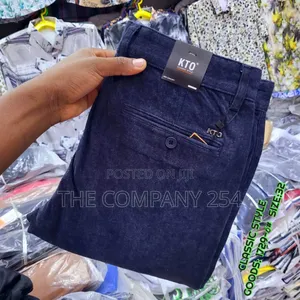K.T.O Men's Official Semi Casual Khaki Pants Trousers