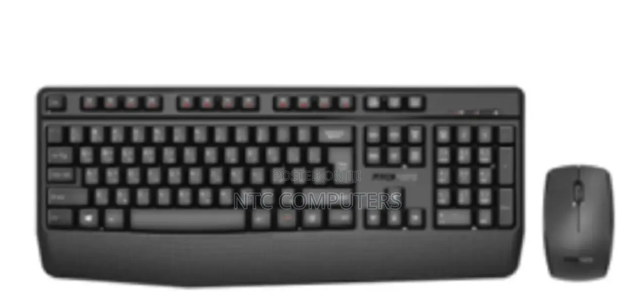 Promate Ergonomic Wireless Multimedia Keyboard and Ambidext