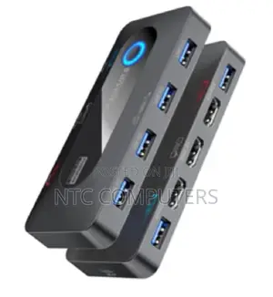 Promate at 60hz KVM Switch W/ Built in Usb Hub, With 2 *