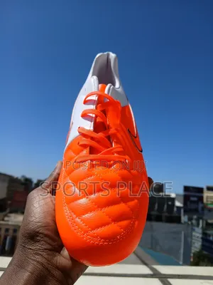 New Nike Orange Tiempo Football Boots - Soccer Shoes