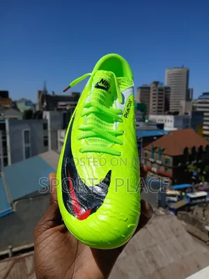 New Low Budget Luminous Green Phantom Football Boots.