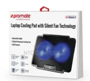 Promate Laptop Cooling Pad With Silent Fan Technology • A